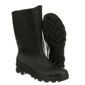 NEW George General Purpose Rubber Boot Black Size 7 Mid Calf